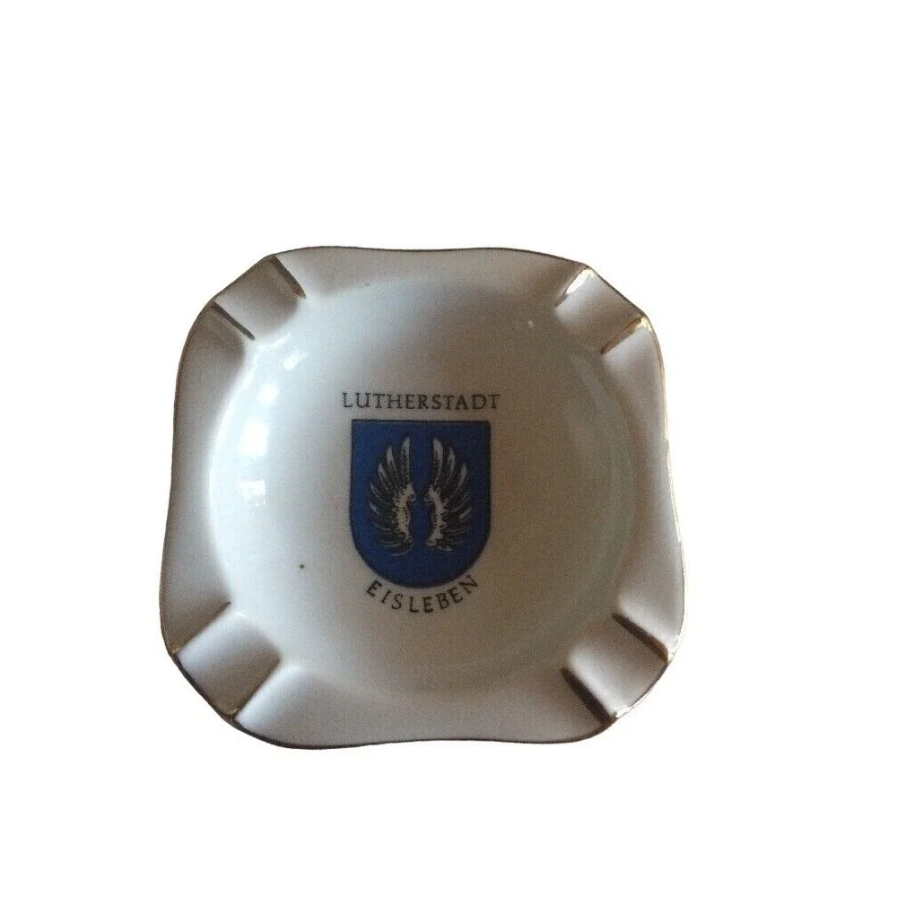Lutherstadt Eisleben Cigarette Souvenier Ash Tray Made in Kahla